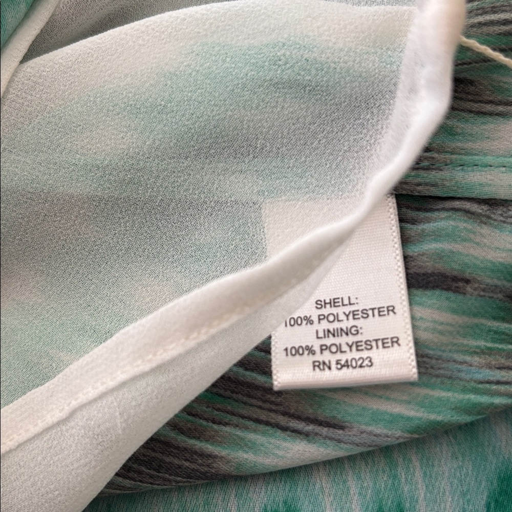 Banana Republic Mint Green Chevron-Print Spaghetti Strap Camisole - Picture 4 of 4